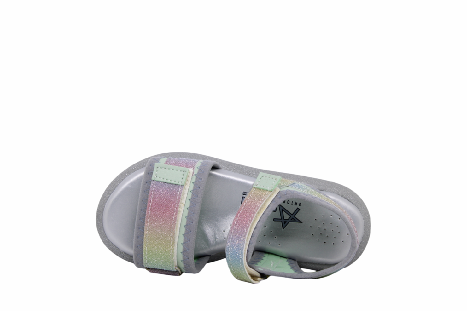 P- ARZEN SANDALET - POLİ - KIZ - 3050 - YEŞİL-GÖKKUŞAĞI