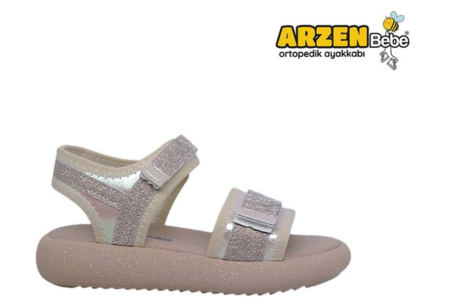 F- ARZEN SANDALET - POLİ - KIZ - 3550 - SEDEF-SİMLİ