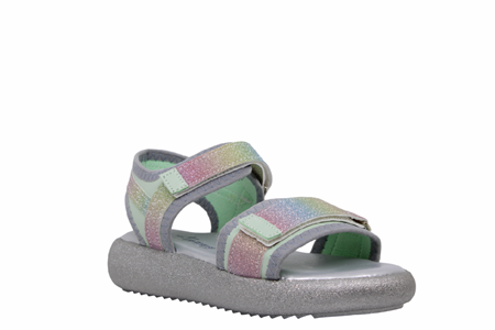 F- ARZEN SANDALET - POLİ - KIZ - 3550 - YEŞİL-GÖKKUŞAĞI