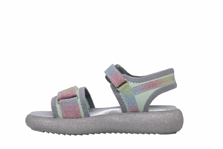 F- ARZEN SANDALET - POLİ - KIZ - 3550 - YEŞİL-GÖKKUŞAĞI