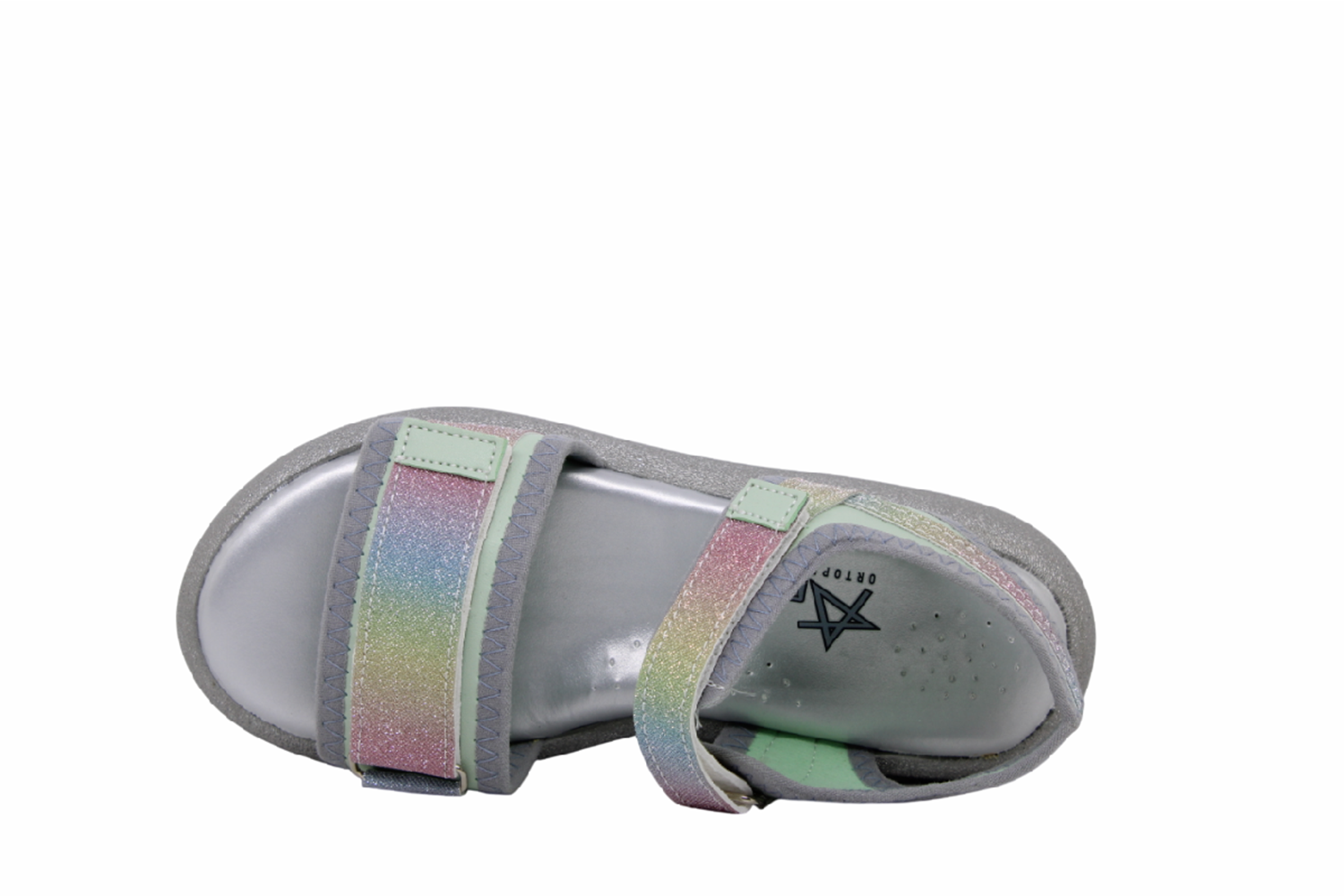 F- ARZEN SANDALET - POLİ - KIZ - 3550 - YEŞİL-GÖKKUŞAĞI