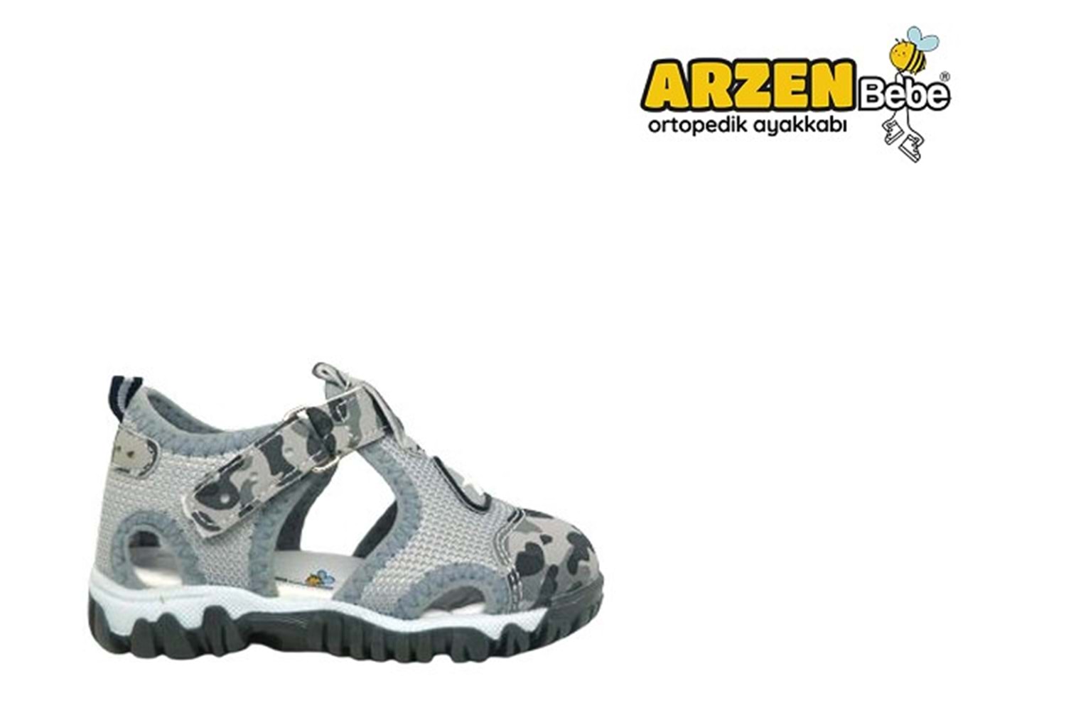 B- ARZEN SANDALET - ERKEK - 7512 - GRİ-KAMUFLAJ