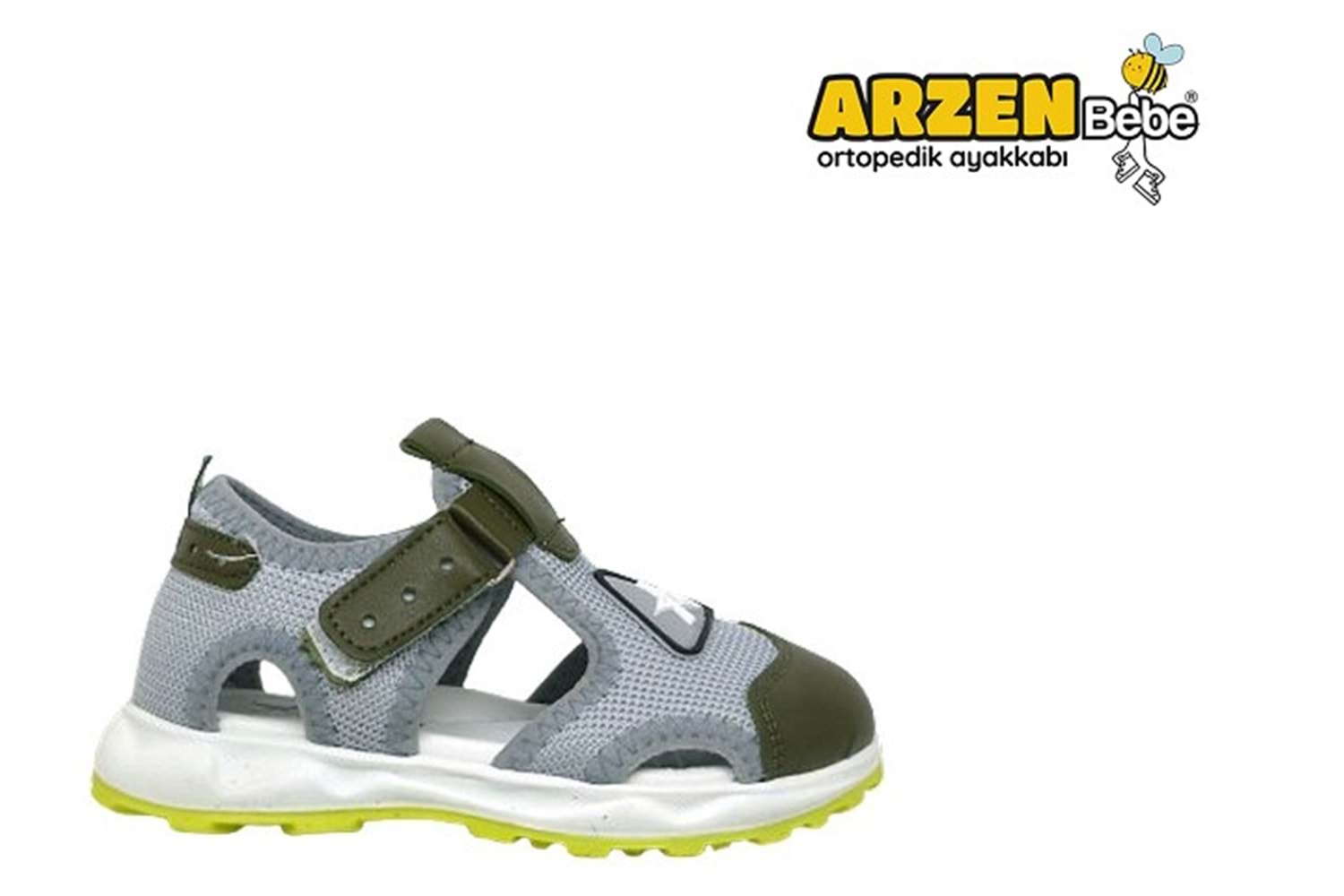 P- ARZEN SANDALET - ERKEK - 8512 - GRİ-HAKİ