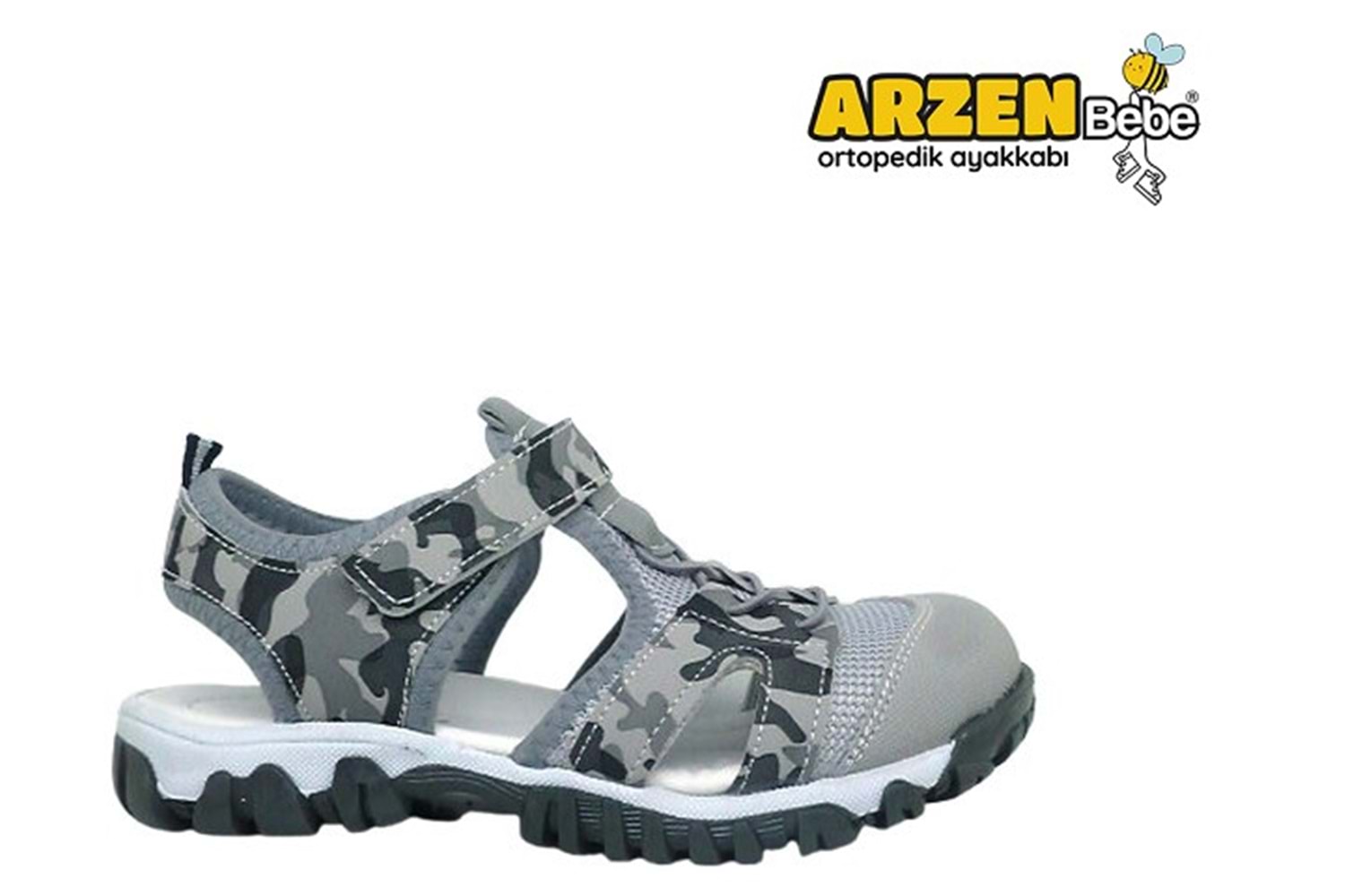 F- ARZEN SANDALET - ERKEK - 9511 - GRİ-FÜME