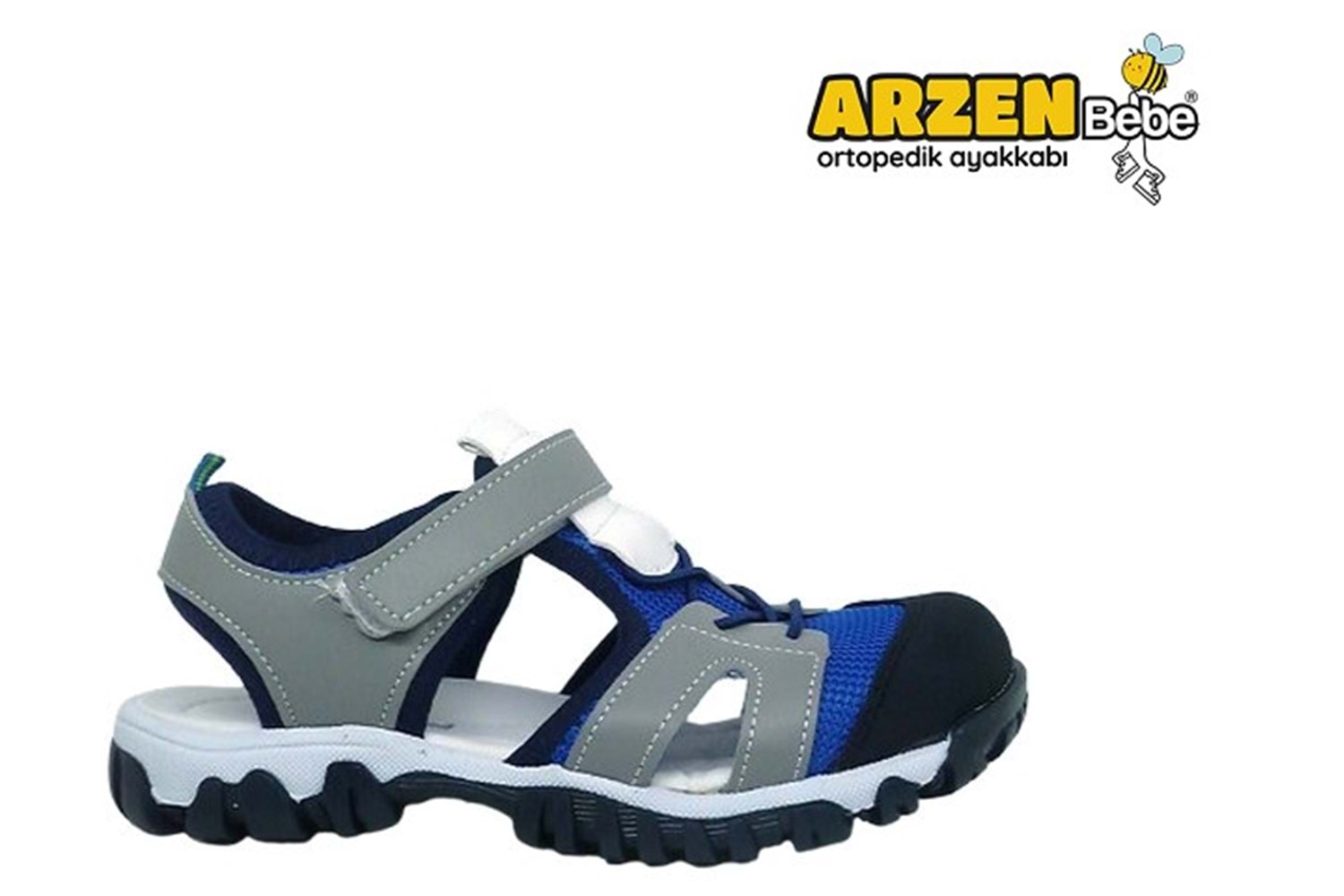 F- ARZEN SANDALET - ERKEK - 9511 - SAX-MAVİ-GRİ