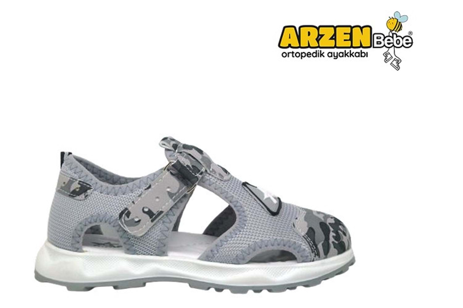 F- ARZEN SANDALET - ERKEK - 9512 - GRİ-KAMUFLAJ