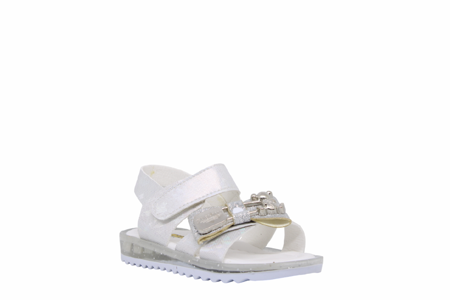 B- ARZEN SANDALET - KIZ - 7018 - BEYAZ-SİMLİ