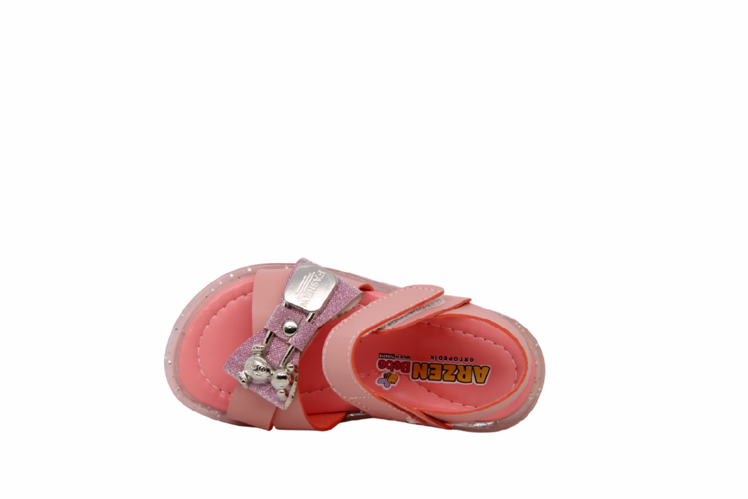 B- ARZEN SANDALET - KIZ - 7018 - PUDRA