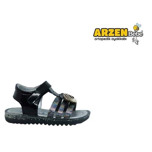 B- ARZEN SANDALET - KIZ - 7019 - SİYAH
