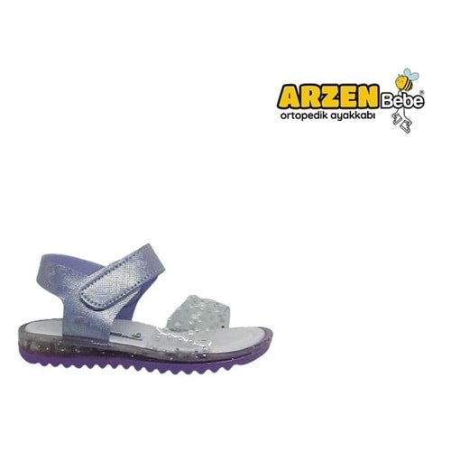 B- ARZEN SANDALET - KIZ - 7020 - LİLA-SİMLİ