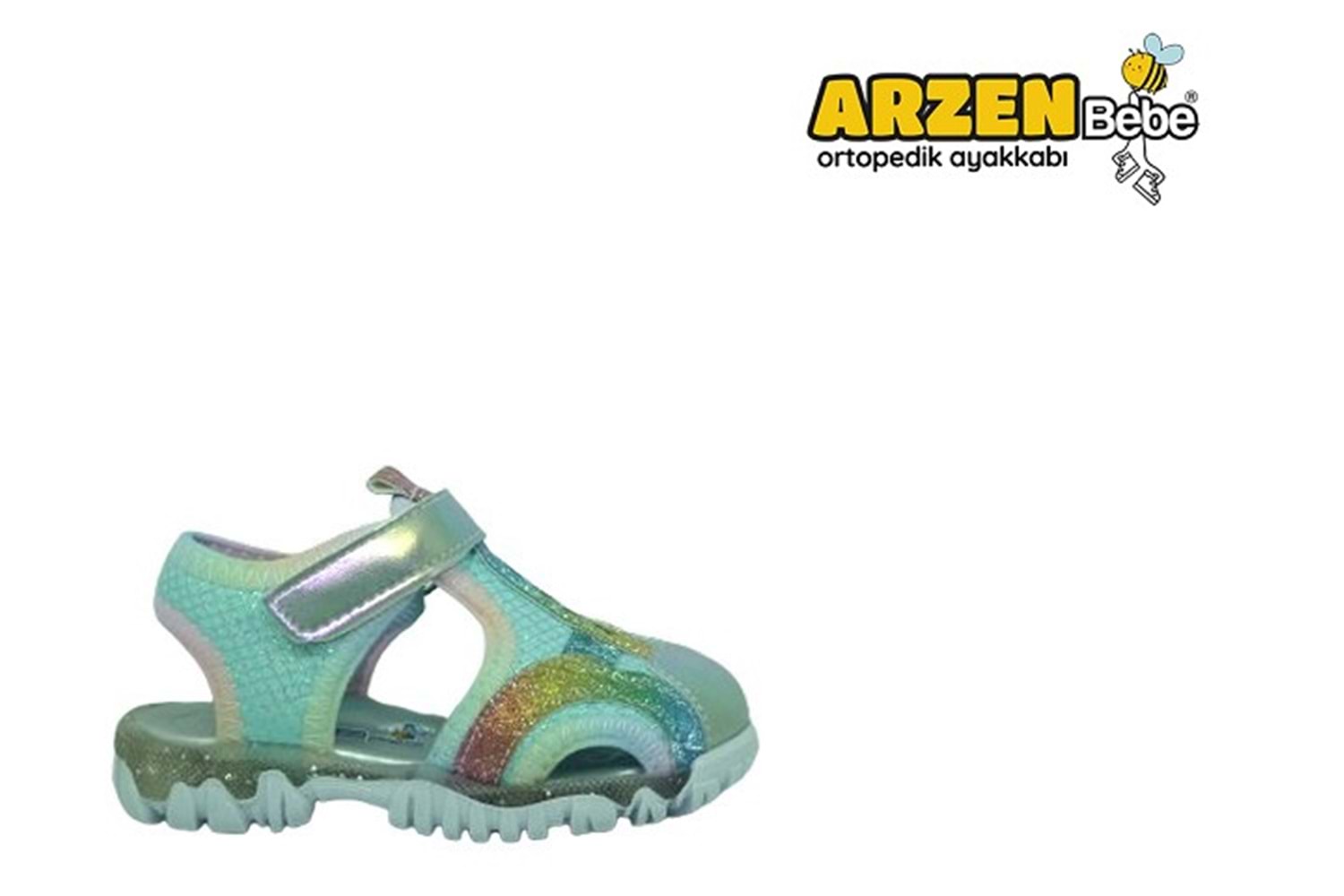 B- ARZEN SANDALET - KIZ - 7022 - SU-YEŞİLİ