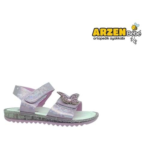 P- ARZEN SANDALET - KIZ - 8014 - PEMBE-SİMLİ