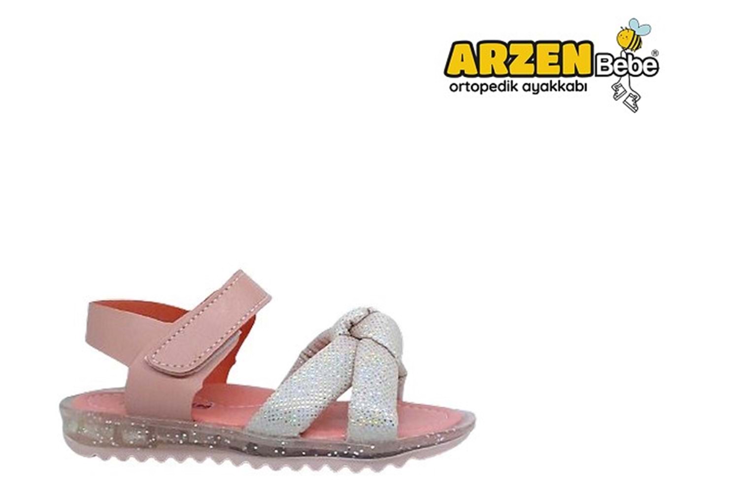 P- ARZEN SANDALET - KIZ - 8016 - PUDRA