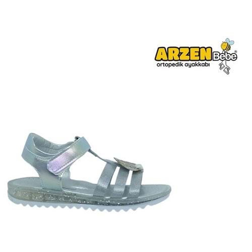 P- ARZEN SANDALET - KIZ - 8019 - GÜMÜŞ