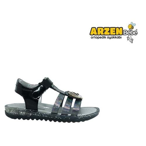P- ARZEN SANDALET - KIZ - 8019 - SİYAH