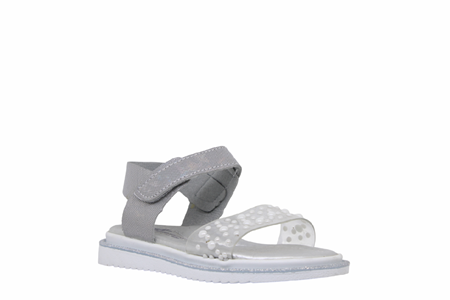 P- ARZEN SANDALET - KIZ - 8020 - GÜMÜŞ-SİMLİ