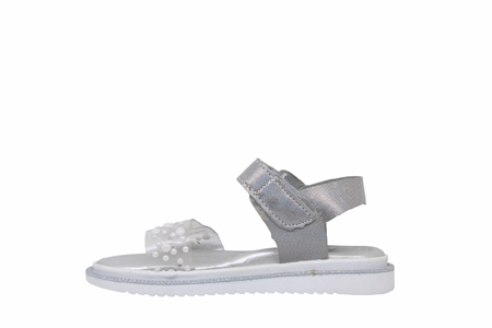 P- ARZEN SANDALET - KIZ - 8020 - GÜMÜŞ-SİMLİ
