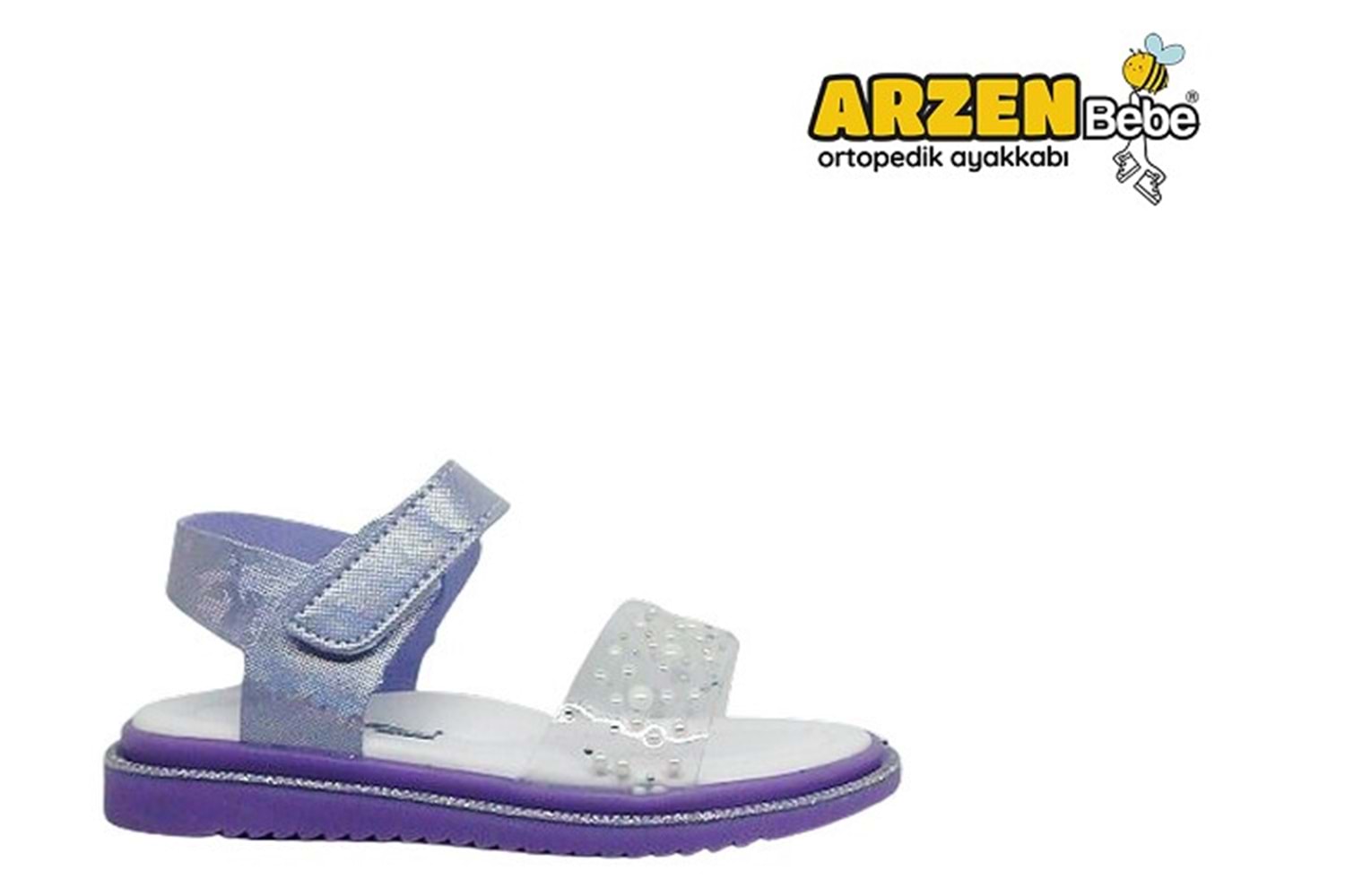 P- ARZEN SANDALET - KIZ - 8020 - LİLA-SİMLİ