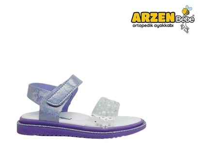 P- ARZEN SANDALET - KIZ - 8020 - LİLA-SİMLİ