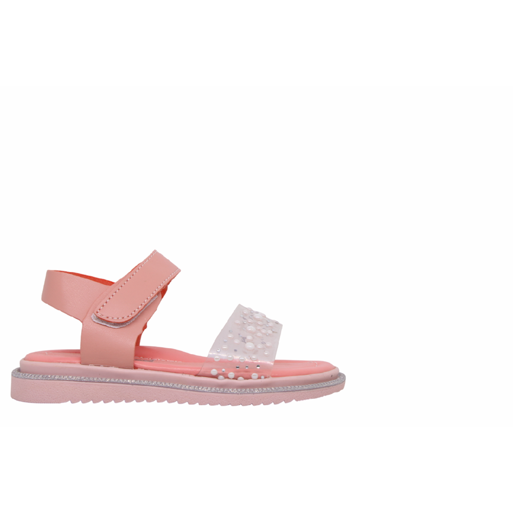 P- ARZEN SANDALET - KIZ - 8020 - PUDRA-SİMLİ