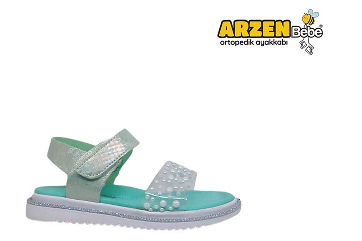 P- ARZEN SANDALET - KIZ - 8020 - SU-YEŞİLİ-SİMLİ