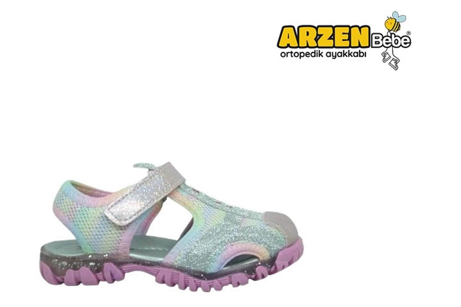 P- ARZEN SANDALET - KIZ - 8022 - PEMBE