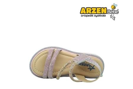 P- ARZEN SANDALET - KIZ - 8023 - PUDRA