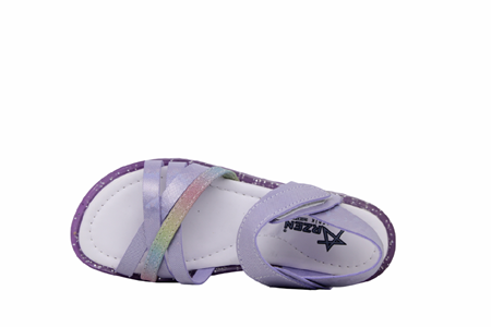 F- ARZEN SANDALET - KIZ - 9003 - LİLA-SİMLİ