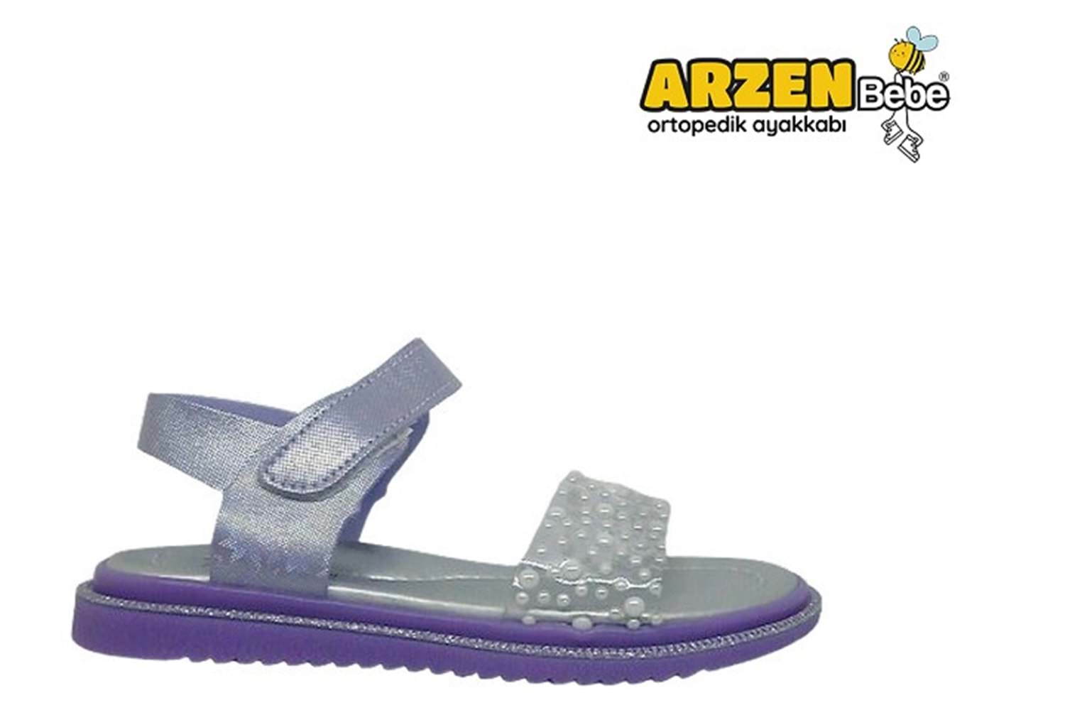 F- ARZEN SANDALET - KIZ - 9020 - LİLA-SİMLİ