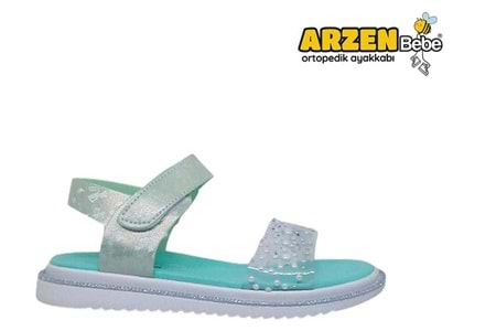 F- ARZEN SANDALET - KIZ - 9020 - SU-YEŞİLİ-SİMLİ