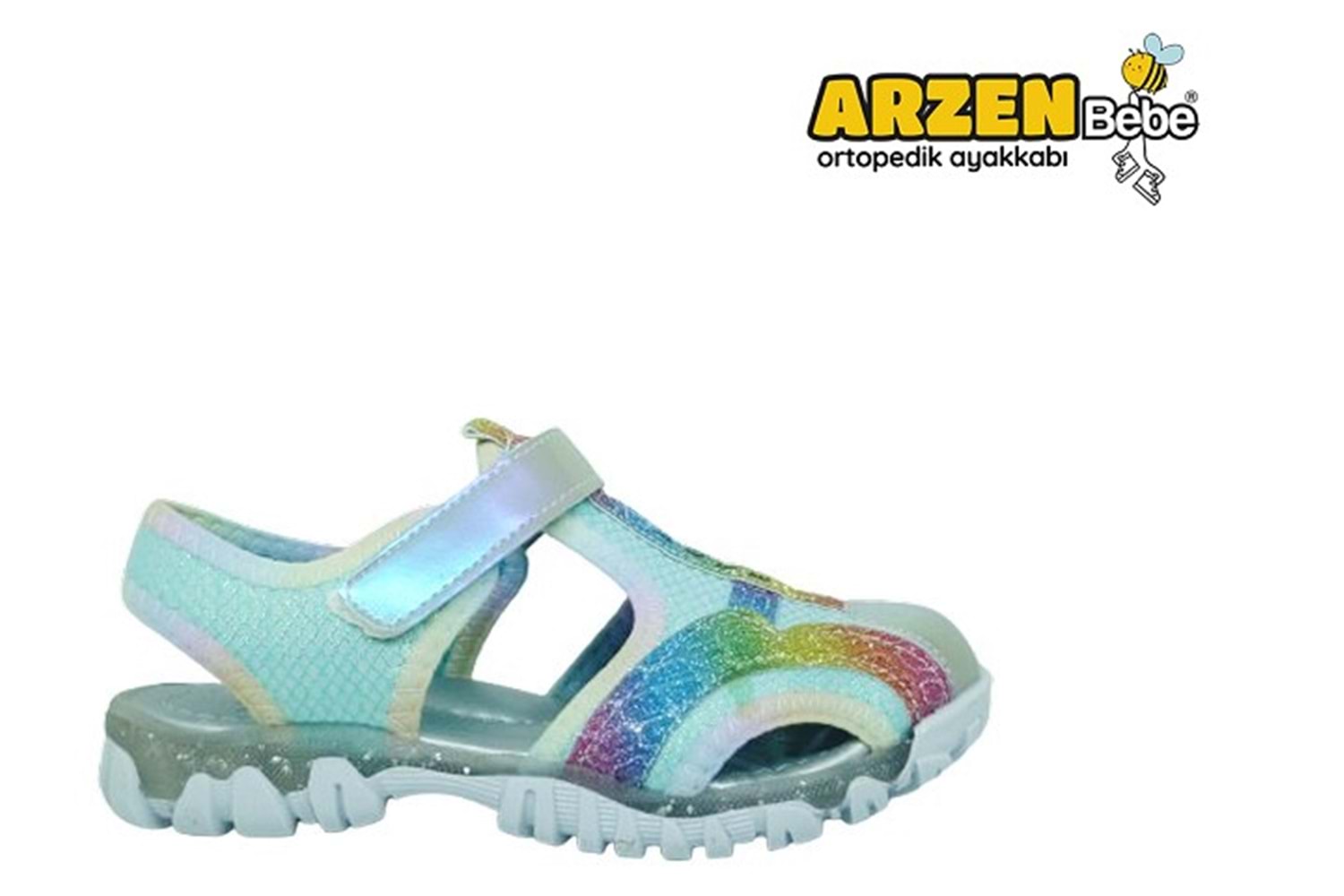 F- ARZEN SANDALET - KIZ - 9022 - SU-YEŞİLİ
