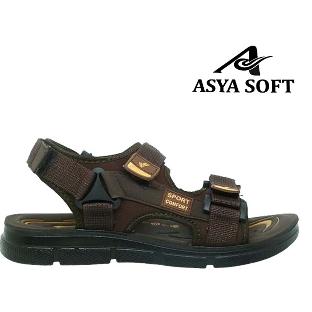 M- ASYA SANDALET - 18035 - KAHVE