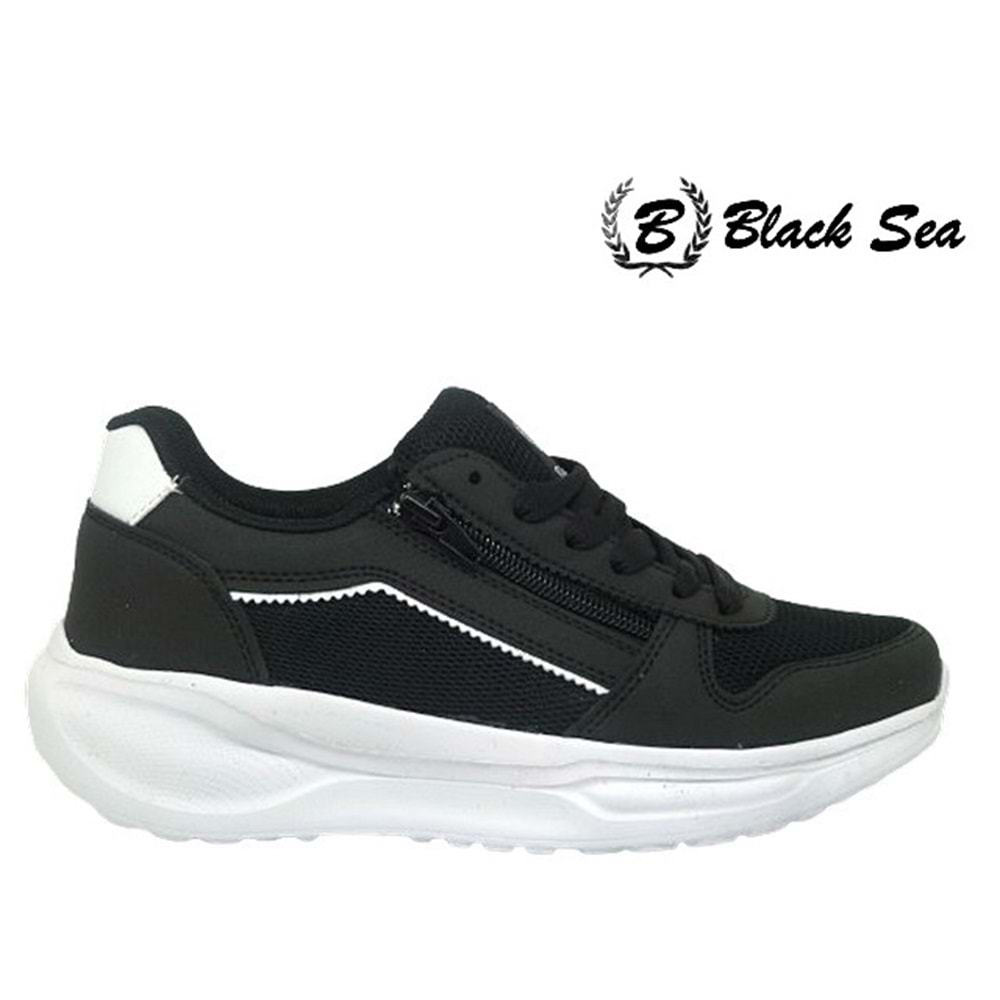 Z- BLACK SEA SPOR - 605 - ANORAK / SİYAH-BEYAZ