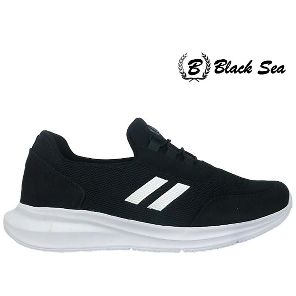 M- BLACK SEA SPOR - 602 - ANORAK / SİYAH-BEYAZ