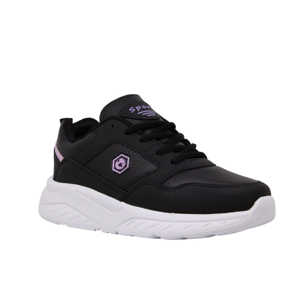 Z- CALİBRON SPOR - 305 - CİLT - SİYAH-LİLA-BEYAZ