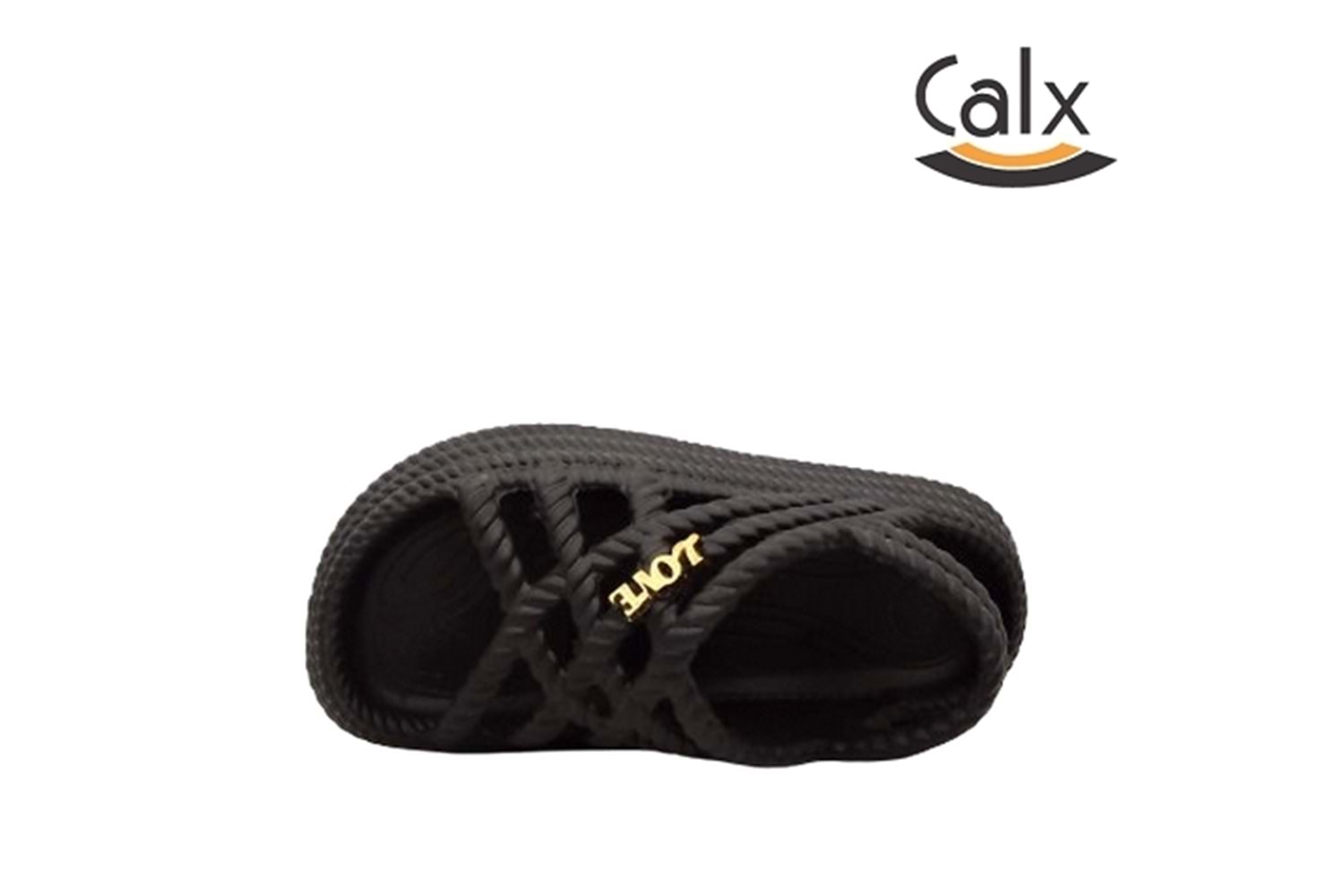 F- CALX HASIR ÖRGÜLÜ SANDALET - EF-7070 - SİYAH