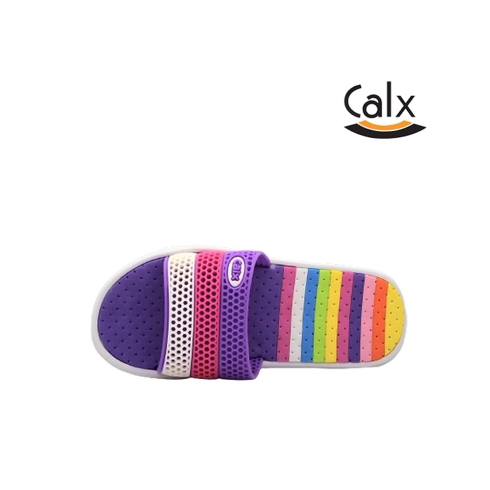 Z- CALX MASAJLI EVA TERLİK - Z-325 - BEYAZ-MOR