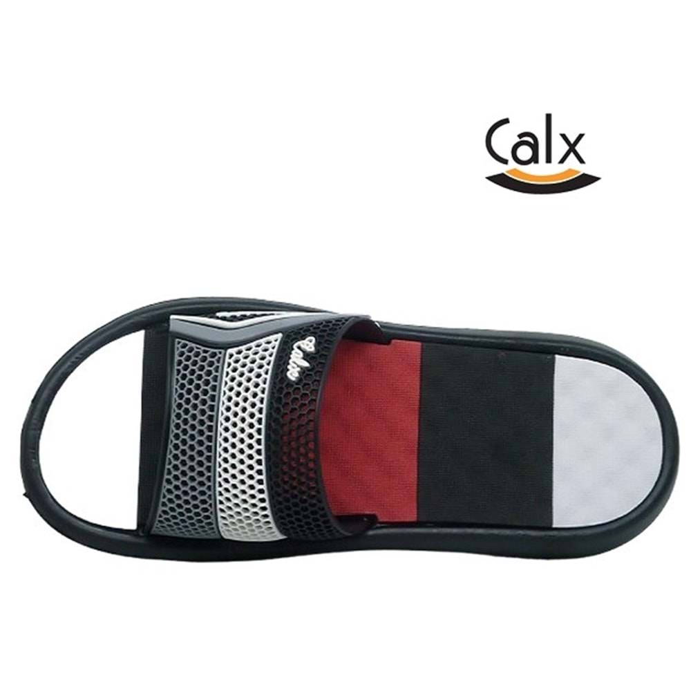 M- CALX MASAJLI EVA TERLİK - M-102 - SİYAH-GRİ