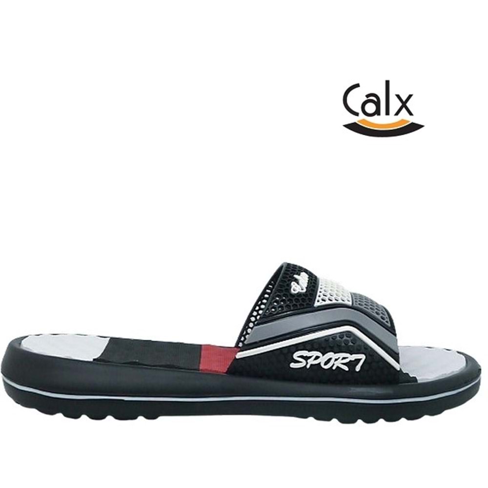 M- CALX MASAJLI EVA TERLİK - M-102 - SİYAH-GRİ