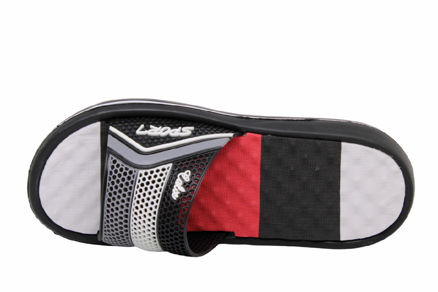 M- CALX MASAJLI EVA TERLİK - M-102 - SİYAH-GRİ