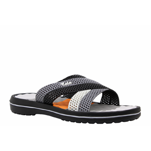 M- CALX MASAJLI EVA TERLİK - M-105 - SİYAH-GRİ