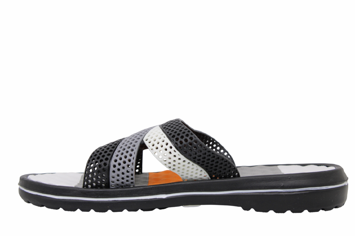 M- CALX MASAJLI EVA TERLİK - M-105 - SİYAH-GRİ