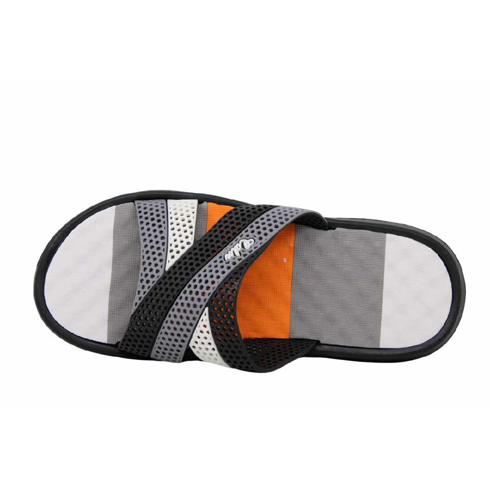 M- CALX MASAJLI EVA TERLİK - M-105 - SİYAH-GRİ