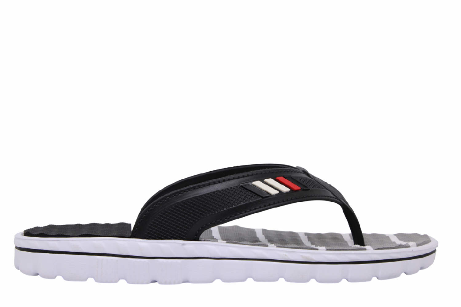 M- CALX MASAJLI EVA TERLİK - M-125 - BEYAZ-SİYAH