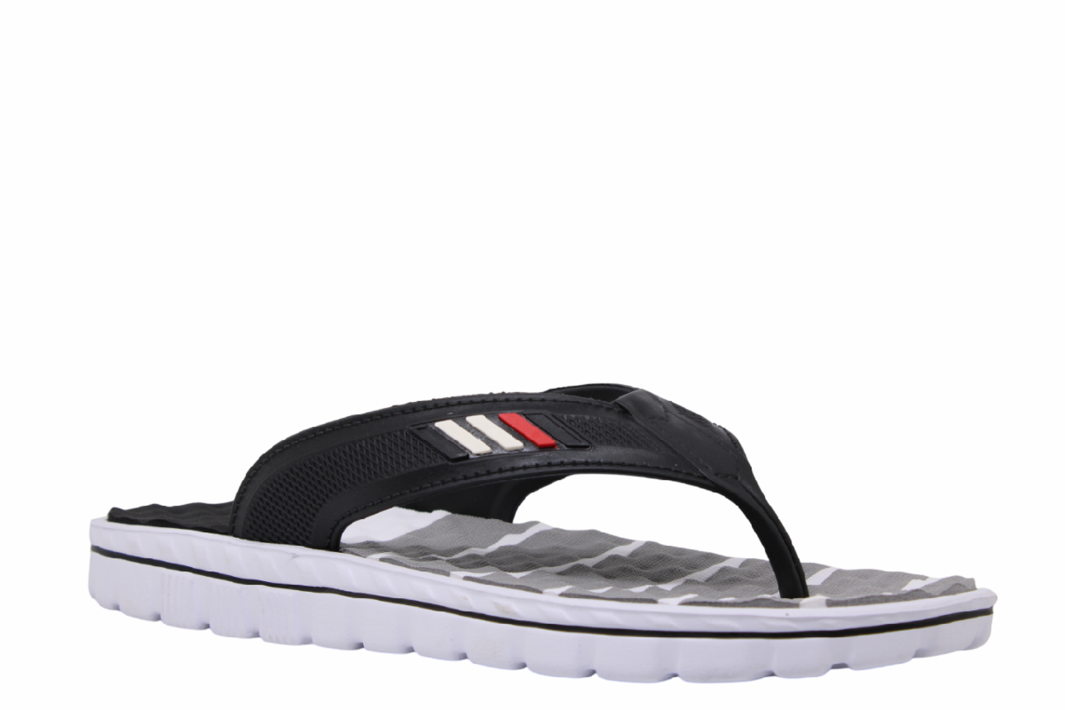 M- CALX MASAJLI EVA TERLİK - M-125 - BEYAZ-SİYAH