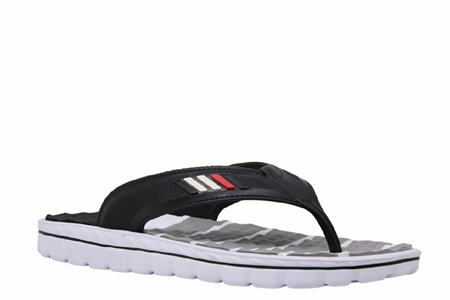 M- CALX MASAJLI EVA TERLİK - M-125 - BEYAZ-SİYAH