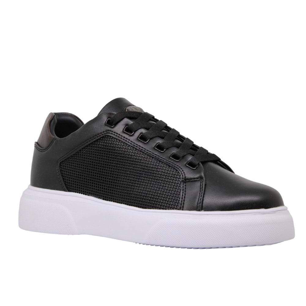 M- CAP SPOR - 2177 - CİLT / SİYAH-KAHVE-BEYAZ