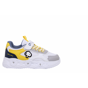 P- DEEP SPOR - IŞIKLI - 1115 - ANORAK / BEYAZ-SARI