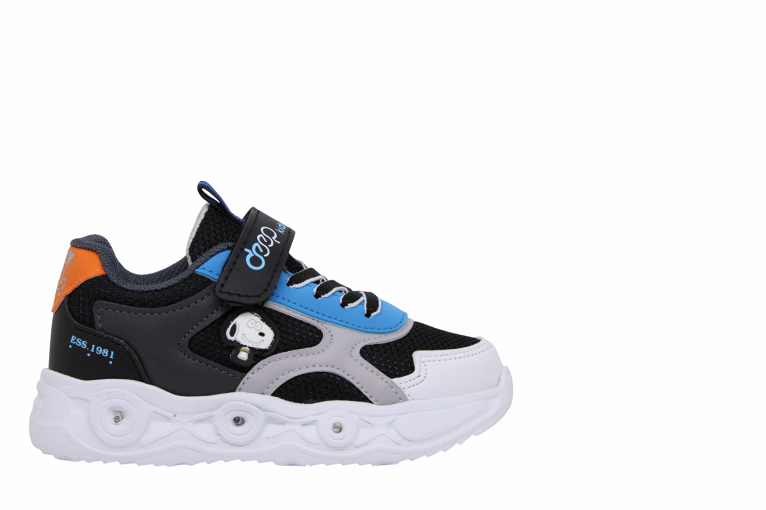 P- DEEP SPOR - IŞIKLI - 1115 - ANORAK / SİYAH-FÜME