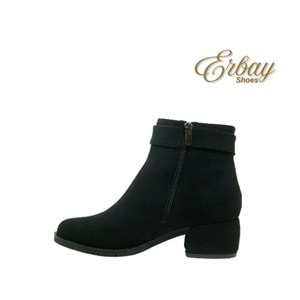Z- ERBAY BOT KISA - 4003 - SİYAH-GÜMÜŞ-NUBUK